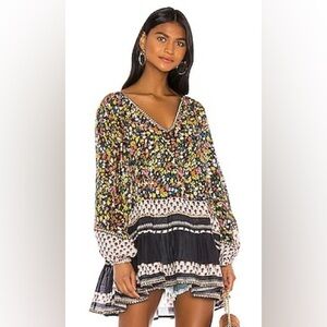 Free People Gardenia Floral Cotton Tunic SZ Small